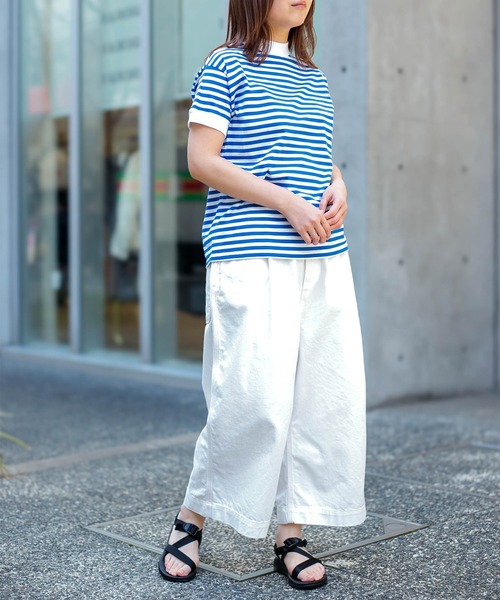 D.M.G.（ドミンゴ）の「[D.M.G / ディーエムジー] 10oz生成りデニム クロップドワイドパンツ（デニムパンツ・レディース・キナリ・M/S）」の15枚目の写真