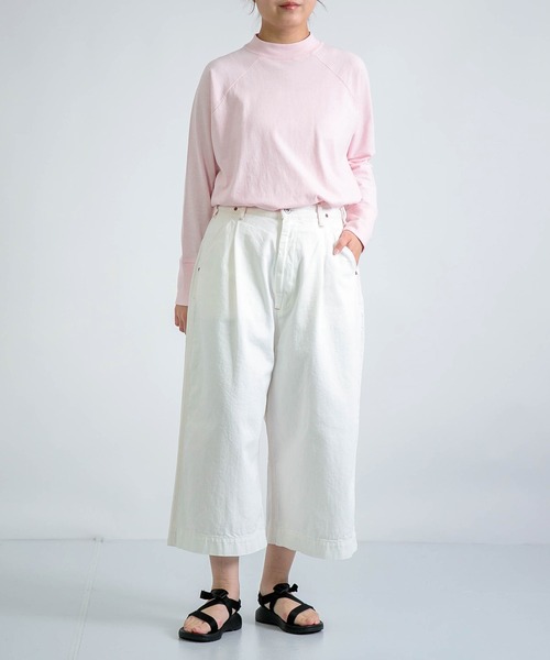 D.M.G.（ドミンゴ）の「[D.M.G / ディーエムジー] 10oz生成りデニム クロップドワイドパンツ（デニムパンツ・レディース・キナリ・M/S）」の16枚目の写真