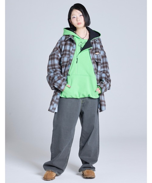 Little sunny bite（リトルサニーバイト）の「check jacket（シャツ/ブラウス・レディース・ピンク/ブラック/ブルー・SMALL/MEDIUM）」の12枚目の写真