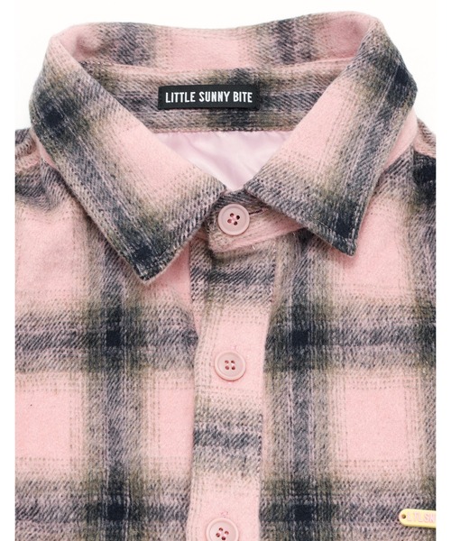 Little sunny bite（リトルサニーバイト）の「check jacket（シャツ/ブラウス・レディース・ピンク/ブラック/ブルー・SMALL/MEDIUM）」の15枚目の写真