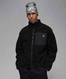 JORDAN BRAND（ジョーダンブランド）の「ジョーダン フライト メンズ ハイパイル シアリング ジャケット / Jordan Flight Men’s High Pile Shearling Jacket HV0778-010 Black（ブルゾン・メンズ）」