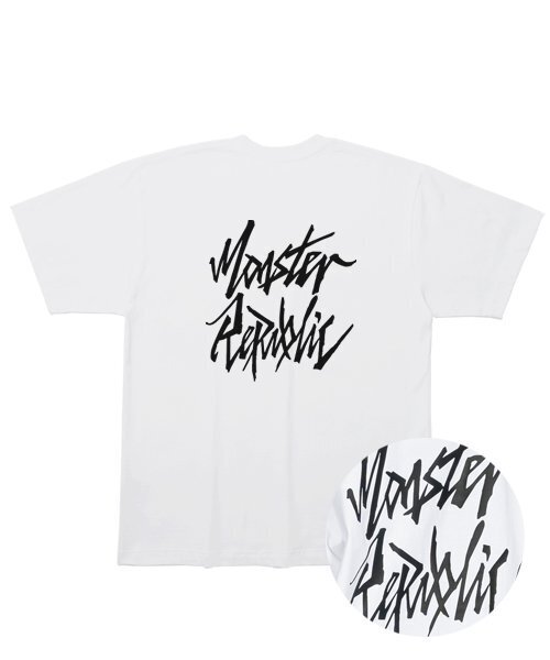 MONSTER REPUBLIC（モンスターリパブリック）の「ムーブメントロゴブラックTシャツホワイト（Tシャツ/カットソー・レディース・その他・LARGE/MEDIUM/SMALL/X-LARGE）」の4枚目の写真