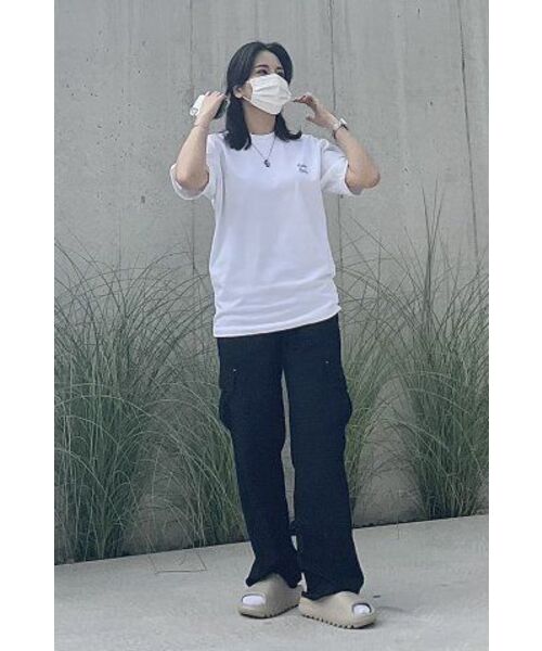 MONSTER REPUBLIC（モンスターリパブリック）の「ムーブメントロゴブラックTシャツホワイト（Tシャツ/カットソー・レディース・その他・LARGE/MEDIUM/SMALL/X-LARGE）」の6枚目の写真