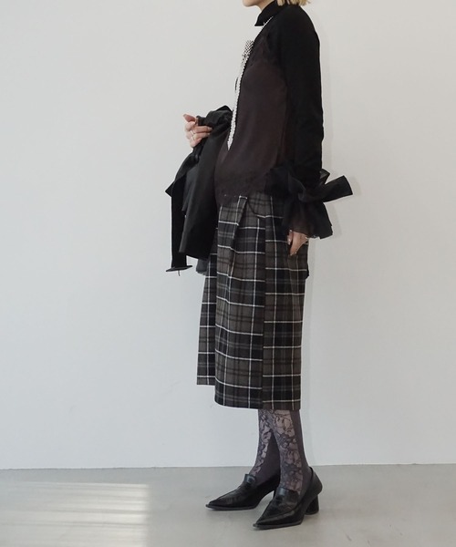 MAISON CHUCLLA(メゾンチュクラ)の「【MAISON CHUCLLA】オーガンジービッグシュシュ chaj25a01(シュシュ・レディース・ブラック/ブラウン・FREE)」の6枚目の写真