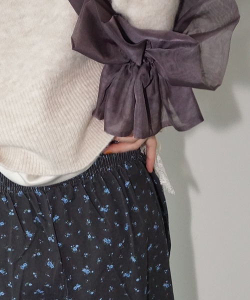 MAISON CHUCLLA(メゾンチュクラ)の「【MAISON CHUCLLA】オーガンジービッグシュシュ chaj25a01(シュシュ・レディース・ブラック/ブラウン・FREE)」の14枚目の写真