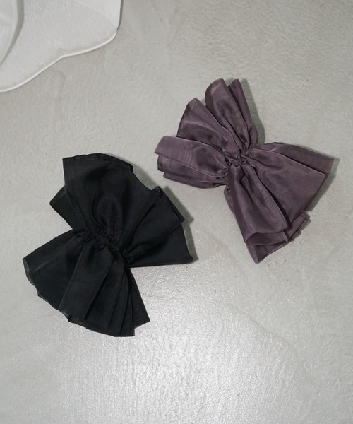 MAISON CHUCLLA(メゾンチュクラ)の「【MAISON CHUCLLA】オーガンジービッグシュシュ chaj25a01(シュシュ・レディース・ブラック/ブラウン・FREE)」の16枚目の写真