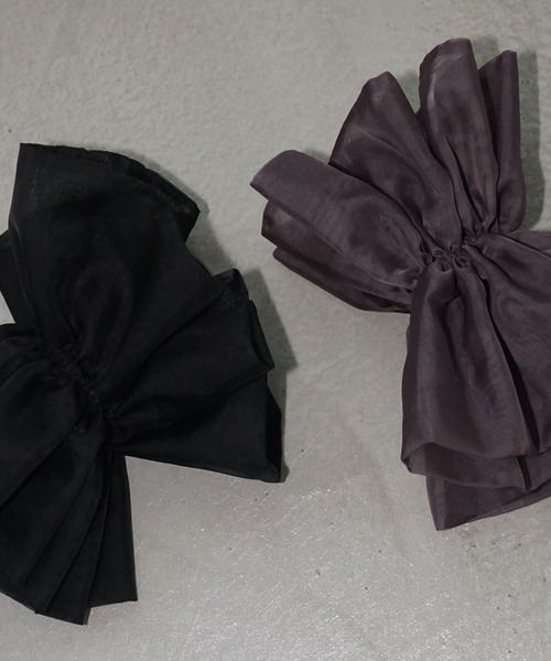 MAISON CHUCLLA(メゾンチュクラ)の「【MAISON CHUCLLA】オーガンジービッグシュシュ chaj25a01(シュシュ・レディース・ブラック/ブラウン・FREE)」の17枚目の写真