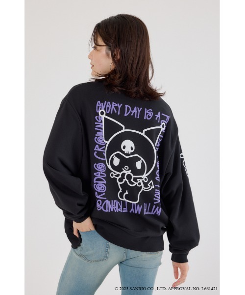 RODEO CROWNS WIDE BOWL（ロデオクラウンズワイドボウル）の「(サンリオキャラクターズ) BLC スウェットトップス（スウェット・レディース・ブルー系その他/パープル系その他/イエロー系その他/ピンク系その他・FREE）」の2枚目の写真