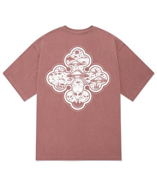 KAN6312(カン6312)の「KTPP0130 UFO ピグメント半袖Tシャツ - ピンク(Tシャツ/カットソー・メンズ・その他・MEDIUM/LARGE/X-LARGE)」の1枚目の写真