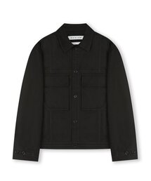 MILITARY BIG POCKET COTTON JACKET BLACK