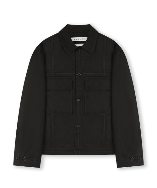 BESLOW(ビースロー)の「MILITARY BIG POCKET COTTON JACKET BLACK(その他アウター・メンズ・その他・SMALL)」の1枚目の写真