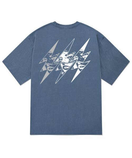 KAN6312(カン6312)の「KTPN0199 スパークガールズ ピグメント 半袖Tシャツ - ブルー(Tシャツ/カットソー・メンズ・その他・LARGE/MEDIUM/X-LARGE)」の1枚目の写真