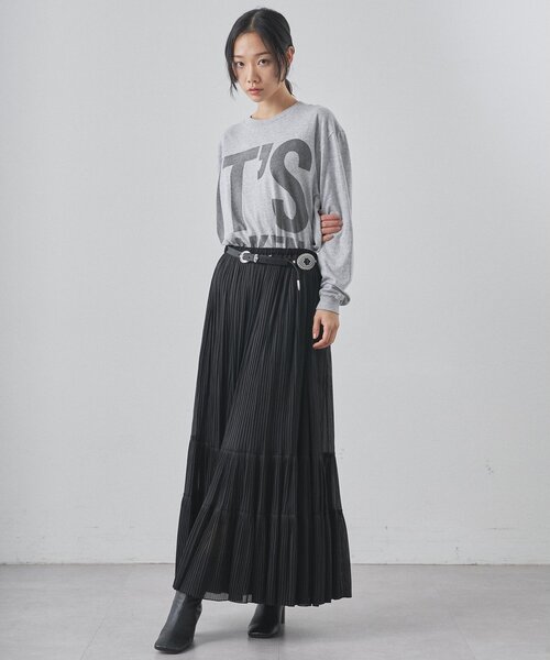 Whim Gazette（ウィムガゼット）の「オーガンジーティアードスカート（スカート・レディース・オフホワイト/ブラック・FREE）」の12枚目の写真