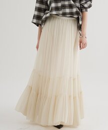 Whim Gazette | オーガンジーティアードスカート(スカート)