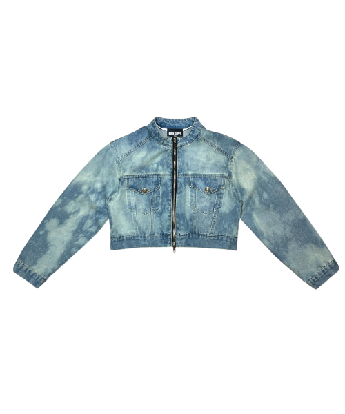BORN SLIPPY（ボーンスリッピー）の「Addicted Wash Crop Denim Jacket (Light Blue)（デニムジャケット・レディース・その他・FREE）」の6枚目の写真