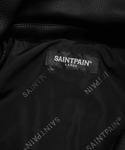 SAINTPAIN（セイントペイン）の「SP クロスシングルレザージャケット ブラック（ライダースジャケット・レディース・その他・MEDIUM/LARGE）」の5枚目の写真