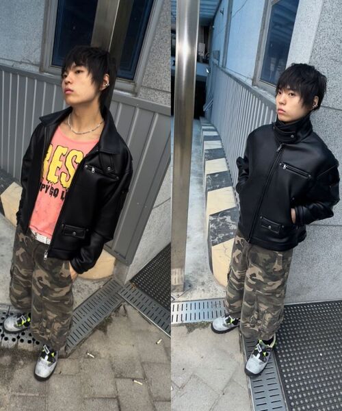 SAINTPAIN（セイントペイン）の「SP クロスシングルレザージャケット ブラック（ライダースジャケット・レディース・その他・MEDIUM/LARGE）」の3枚目の写真