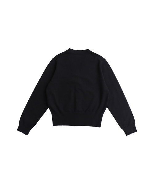 CLEVER FIELD(クレバーフィールド)の「Vネックフラワー刺繍クラシックニットカーディガン_ブラック(カーディガン/ボレロ・レディース・その他・SMALL/MEDIUM)」の6枚目の写真