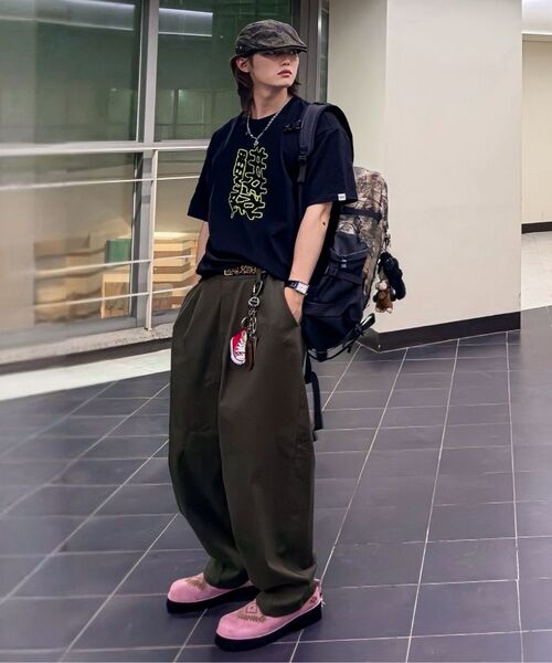 THE MILE（ザマイル）の「イージーバルーンフィット綿ワイドスパンツ[ブラック]（その他パンツ・メンズ・その他・MEDIUM/SMALL）」の8枚目の写真