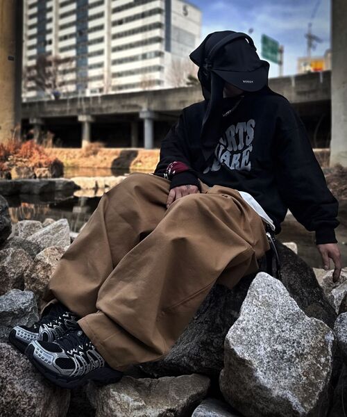 THE MILE（ザマイル）の「イージーバルーンフィット綿ワイドスパンツ[ブラック]（その他パンツ・メンズ・その他・MEDIUM/SMALL）」の17枚目の写真