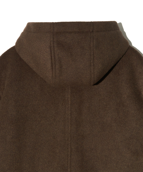 PIECEMAKER(ピースメーカー)の「HAND STITCH HOODIE MAXI WOOL COAT (BROWN)(チェスターコート・レディース・その他・MEDIUM/LARGE)」の8枚目の写真