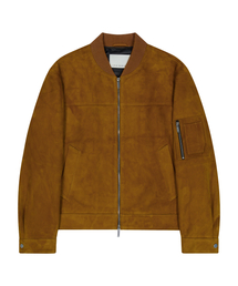 UNGIMMICK（アンジミック）の「SUEDE MA-1 JACKET (COGNAC / GOATSKIN)（ライダースジャケット）」