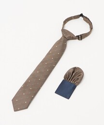 green label relaxing（グリーンレーベルリラクシング）の「ネクタイ チーフ セット（ドット） / キッズ 手洗い可能（ネクタイ）」