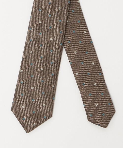 green label relaxing（グリーンレーベルリラクシング）の「ネクタイ チーフ セット（ドット） / キッズ 手洗い可能（ネクタイ・キッズ・コバルトブルー/ブラウン系・M/L）」の5枚目の写真