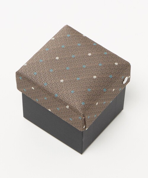 green label relaxing（グリーンレーベルリラクシング）の「ネクタイ チーフ セット（ドット） / キッズ 手洗い可能（ネクタイ・キッズ・コバルトブルー/ブラウン系・M/L）」の14枚目の写真