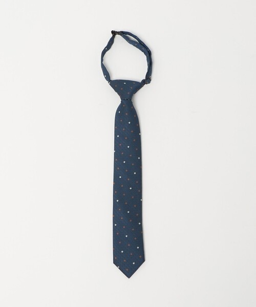 green label relaxing（グリーンレーベルリラクシング）の「ネクタイ チーフ セット（ドット） / キッズ 手洗い可能（ネクタイ・キッズ・コバルトブルー/ブラウン系・M/L）」の15枚目の写真