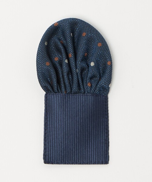 green label relaxing（グリーンレーベルリラクシング）の「ネクタイ チーフ セット（ドット） / キッズ 手洗い可能（ネクタイ・キッズ・コバルトブルー/ブラウン系・M/L）」の18枚目の写真