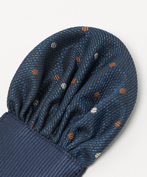 green label relaxing（グリーンレーベルリラクシング）の「ネクタイ チーフ セット（ドット） / キッズ 手洗い可能（ネクタイ・キッズ・コバルトブルー/ブラウン系・M/L）」の19枚目の写真