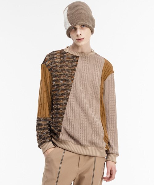 THE GREATEST（ザ　グレイテスト）の「Cutting Knit Brown（ニット/セーター・メンズ・その他・FREE）」の2枚目の写真