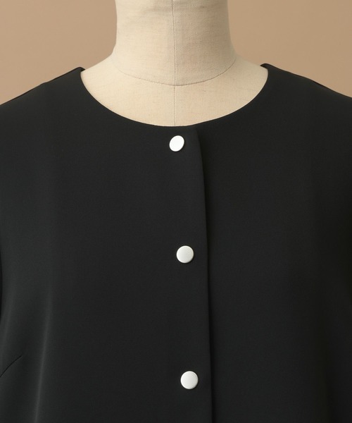 A part by（アパートバイ）の「【セレモニー】Ｃ＊フレアジャケットセットアップ（スーツセット・レディース・ブラック/ネイビー・SMALL/MEDIUM）」の8枚目の写真