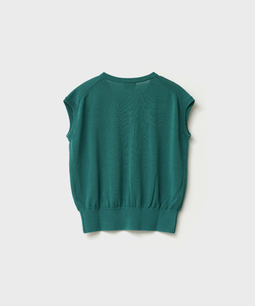 ANOTHER OFFICE WOMEN（アナザー オフィス ウーマン）の「w. Layer Silk Knit Vest (Turquise)（ベスト・レディース・その他・0）」の2枚目の写真