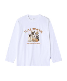 OHP（ワンハンドレッドパーセント）の「OHPxHARMONIA4 ブルドッグハロウィンベーシック長袖Tシャツ（Tシャツ/カットソー）」