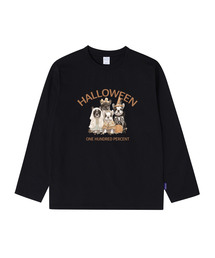 OHP（ワンハンドレッドパーセント）の「OHPxHARMONIA4 ブルドッグハロウィンベーシック長袖Tシャツ（Tシャツ/カットソー）」