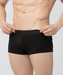 CYCLEAN（サイクリン）の「Men's Organic Drawstring Cotton Briefs - Black (Black Band)（ボクサーパンツ）」
