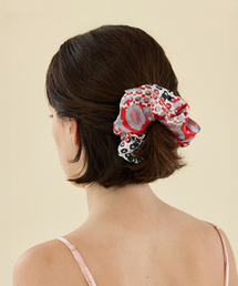 2DREAMERS（2ドリーマーズ）の「Red Eco Silk Scrunchie（ヘアバンド）」