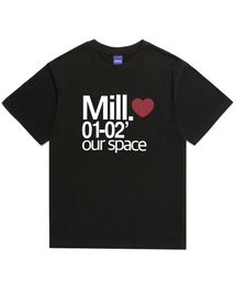 ミル01-02 Tシャツ（ブラック）