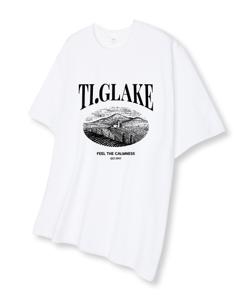 TI.GLAKE(ティーグレイク)の「グラスランド オーバーサイズ 半袖Tシャツ ホワイト(Tシャツ/カットソー・メンズ・その他・LARGE/X-LARGE/XX-LARGE)」の1枚目の写真