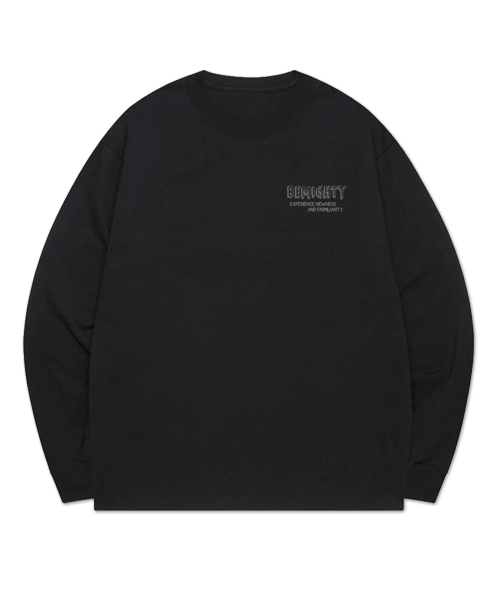 BEMIGHTY（ビーマイティー）の「ハンドレタリング袖リブ長袖Tシャツ[ブラック]（Tシャツ/カットソー・メンズ・その他・LARGE/X-LARGE/XX-LARGE）」の2枚目の写真