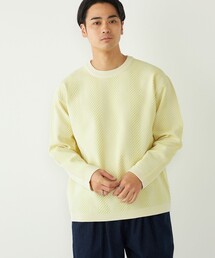SHIPS Colors:〈洗濯機可能〉ヘリンボーン柄 ニット◇