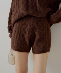 【セットアップ対応】ケーブルショートパンツ