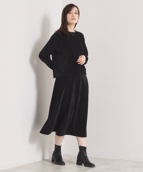 ITS'DEMO（イッツデモ）の「【手洗い可／セットアップ可】カットツイルプルオーバー（Tシャツ/カットソー・レディース・アイボリー/ブラック/ナチュラル/ダークブラウン・00）」の11枚目の写真