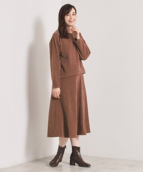 ITS'DEMO（イッツデモ）の「【手洗い可／セットアップ可】カットツイルプルオーバー（Tシャツ/カットソー・レディース・アイボリー/ブラック/ナチュラル/ダークブラウン・00）」の15枚目の写真