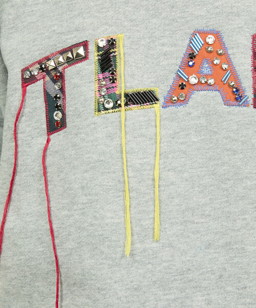 Freada（フリーダ）の「Freada/フリーダ ワッペンビジューロゴスウェット（スウェット・レディース・グレー/ブラウン・ONE SIZE）」の13枚目の写真