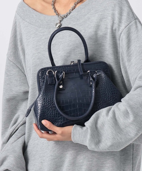 PAGEBOY（ページボーイ）の「ガマグチショルダーBAG（ハンドバッグ・レディース・ネイビー/ピンク・FREE）」の3枚目の写真