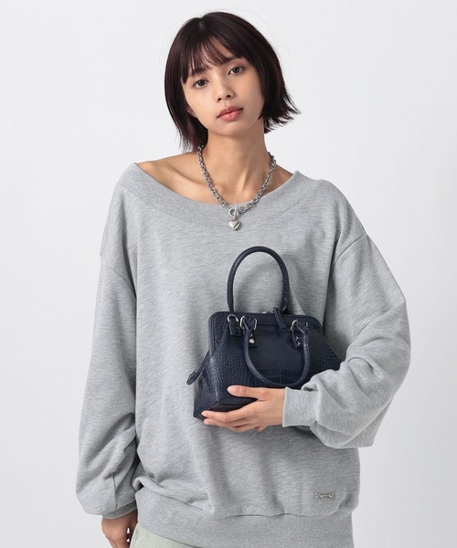 PAGEBOY（ページボーイ）の「ガマグチショルダーBAG（ハンドバッグ・レディース・ネイビー/ピンク・FREE）」の4枚目の写真