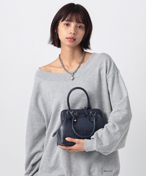 PAGEBOY（ページボーイ）の「ガマグチショルダーBAG（ハンドバッグ・レディース・ネイビー/ピンク・FREE）」の5枚目の写真